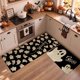thumbnail image 2 of Alfombra HSOWKDN 43 × 76 cm y 43 × 120 cm Fantasma Negro – Pack de 2, 2 of 7