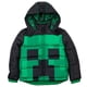 thumbnail image 2 of Chaqueta acolchada de invierno con cierre y capucha para niño Minecraft Creeper, 2 of 9