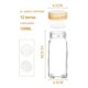 thumbnail image 2 of 12 Frascos De Vidrio Especieros Tapa Almacenamiento 120ml Blanco, 2 of 10