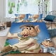thumbnail image 2 of ALF La Serie Animada Conjunto de sábanas temático, trío de piezas, cómodo y amigable con la piel, diseño único, regalo de decoración para el hogar para familiares, amigos y fans,173cm *218cm, 2 of 6