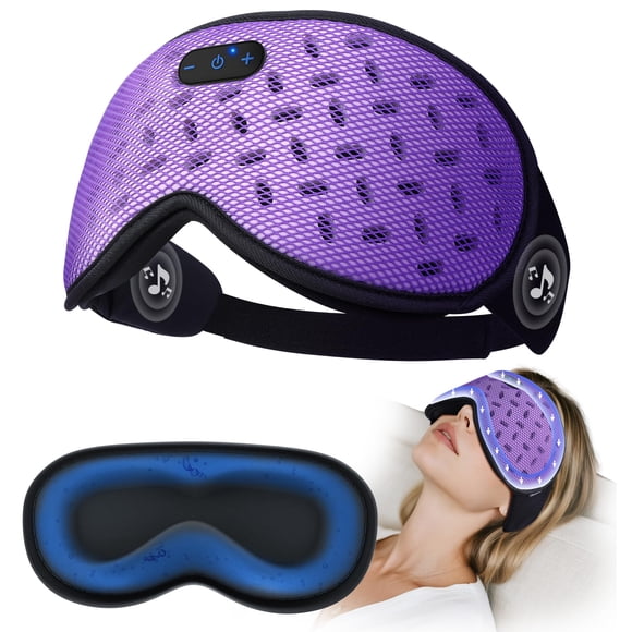 Antifaz para dormir TOPOINT Bluetooth 5.4 con peso y gel refrescante