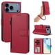 thumbnail image 1 of Funda con Billetera para [iPhone 17 Pro] con Bolsillo Zipper y Tarjetero Rojo, 1 of 6