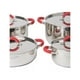 thumbnail image 3 of Set De Ollas Bateria De Cocina 8 Piezas Inoxidables Arte Andino, 3 of 3
