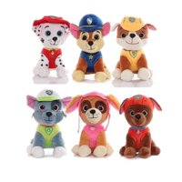 Total Upgrate - Juguete Pack 6 Peluches Paw Patrol 25Cm Infantil