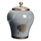 thumbnail image 2 of Tarro De Jengibre De Porcelana De Estilo Chino, Tarro De Almacenamiento, Jarrón De Cerámica Decorativo Gris, 2 of 5