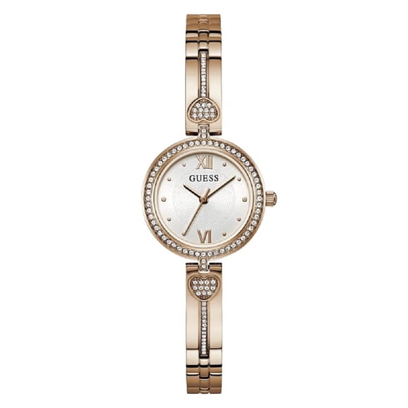 Funda Watch GUESS G-Link para mujer en tono oro rosa de 27 mm