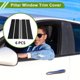 thumbnail image 2 of Unique Bargains Moldura de Ventana de Pilar de Puerta para Chevy Suburban 2015-2020 Negro Delantero Trasero Izquierdo Derecho Anti Arañazos Adhesivo Cubierta de Postes de Pilar 6 Piezas, 2 of 7
