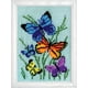 thumbnail image 1 of Kit de Bordado a Mano Design Works Crafts 13 cm × 18 cm Mariposas, 1 of 2
