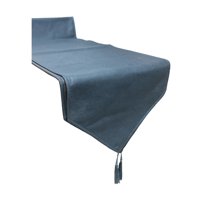 Oem - Mantel Camino De Mesa Con Pompon Cuero Sintetico 180X35Cm Ar