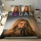 thumbnail image 1 of Película M3GAN Megan Conjunto de sábanas temático, trío de piezas, cómodo y amigable con la piel, diseño único, regalo de decoración para el hogar para familiares, amigos y fans, 90 cm * 190 cm, 1 of 6