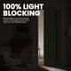 thumbnail image 3 of Cortina AJAZZ blackout de acordeón 110 cm × 200 cm – Verde, 3 of 9