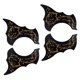thumbnail image 5 of 2xzurdos 2xdiestros 40/41'' Guitarra Popular Golpeador Scratch Plate Negro + Dorado, 5 of 6