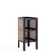 thumbnail image 1 of Mesa lateral de noche Manhattan Comfort Versailles de ratán negro, 1 of 8