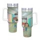 thumbnail image 4 of Big Mouth Vaso aislado de acero inoxidable con asa, diseño temático, regalo para familia, amigos y fans; incluye pajita y encaja en el portavasos estándar, 40 oz, 4 of 6