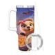 thumbnail image 3 of Gracie y Pedro Vaso aislado de acero inoxidable con asa, diseño temático, regalo para familia, amigos y fans; incluye pajita y encaja en el portavasos estándar, 40 oz, 3 of 6