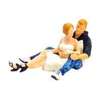 Bothyi - Modelos De Personas De Escena 1/64, Regalos Para Proyectos De Bricolaje, Diseño De Escena De Mesa De Arena, Blanco Sentado