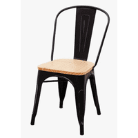 De Todo Y Más - Set De 4 Sillas Tolix Metal Con Asiento De Madera