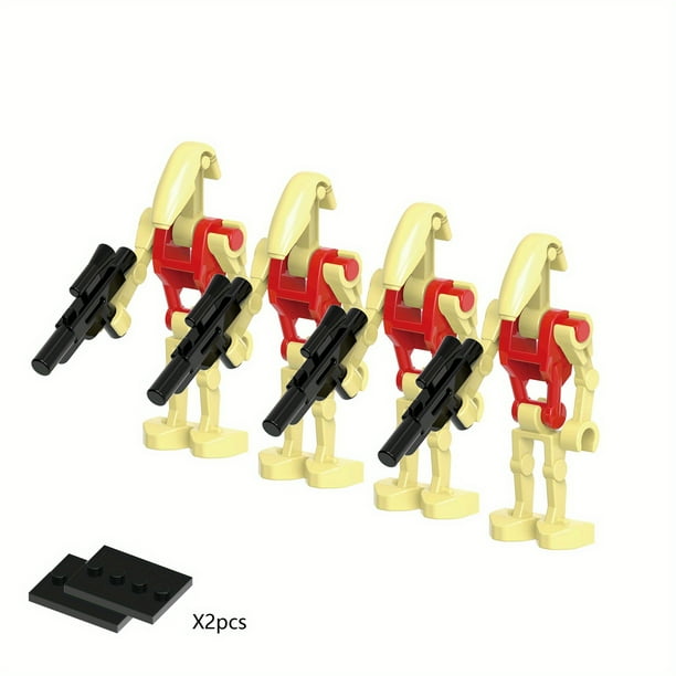 4pcs/set Alien Figure Building Block Toy, Monster Soldier Figure Assembling Educational Toy, A Good Gift For Children