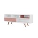 thumbnail image 1 of Rack Tv 70 Retro Lyon Blanco Rosa, 1 of 4
