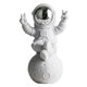 thumbnail image 3 of Astronauta Figura Estatua Estatuilla Escultura Decoración De La Oficina En Casa Plata C, 3 of 5