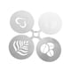 thumbnail image 3 of Juego De 4 Plantillas Para Café, Manualidades, Plantillas Para Arte Con Leche, Para Capuchino, Pasteles, Galletas, Color Plateado, 3 of 3