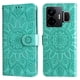 thumbnail image 5 of Funda tipo cartera FOXDOCK para Realme GT Neo 5 , diseño girasol en relieve, cuero PU, cierre magnético, soporte y tarjetero, 5 of 5