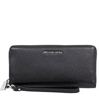Billetera Jet Set Travel Michael Kors Cartera Continental De Piel - Negro