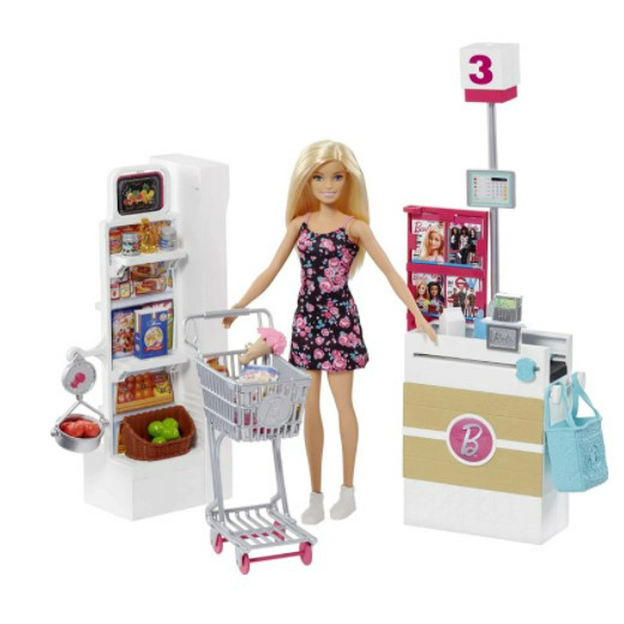 Muñeca Supermercado De Barbie.