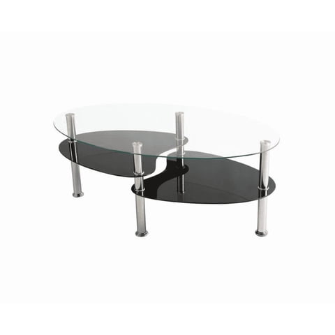 Habita2 Chile - Mesa De Centro Elite Vidrio 2 Niveles