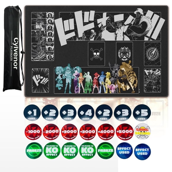 Tapete de juego Cylvenor One Piece TCG 61 x 36 cm de goma
