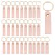 thumbnail image 1 of Uxcell 40 Pcs Llaveros en Blanco de Cuero PU a Granel Kit de Llaveros de Cuero para Grabado Láser con Anillos para Llaves para Suministros de Bricolaje Regalos (Rosa, 3.7" x 0.7"), 1 of 6