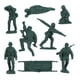 thumbnail image 4 of BMC CTS Soldados de Plástico Alemanes de Asalto y Médico de la Segunda Guerra Mundial - 24 piezas en Verde Bosque, 4 of 9