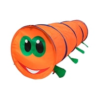 Genérico - Carpa Infantil Tunel Gateo Naranjo Caterpillar - Rp9116O