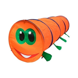 Genérico - Carpa Infantil Tunel Gateo Naranjo Caterpillar - Rp9116O