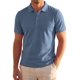 thumbnail image 1 of INSPIRE CHIC Camisa Polo de Hombre de Manga Corta Elástica Sólida Casual para Golf S Gris, 1 of 5