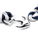 thumbnail image 3 of Pulsera hombre cordón y ancla acero blanco y azul, 3 of 6