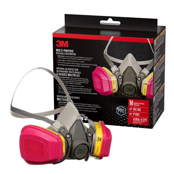 Respirador 3M 62023H1-DC multiusos reutilizable P100 OV AG