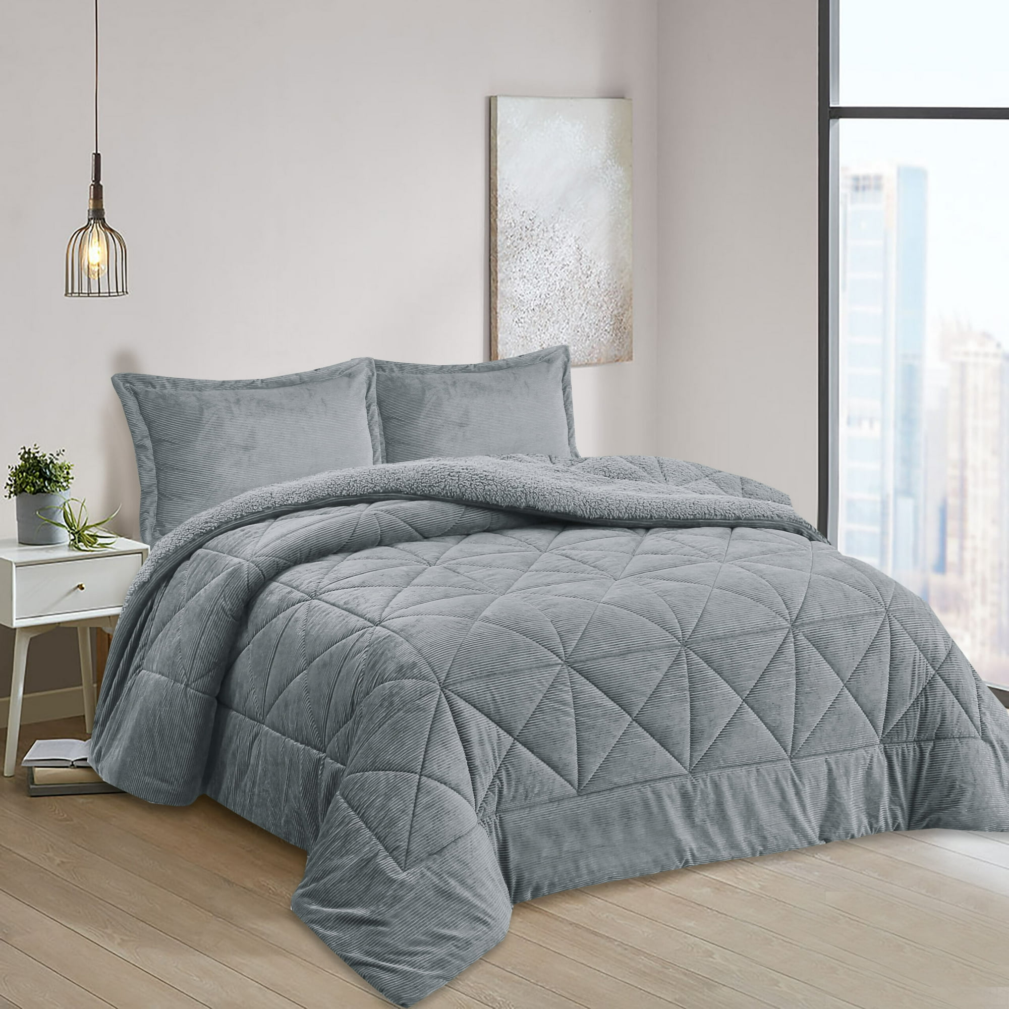 Zahr - Plumon Babycord Sherpa 2 Plazas Azul