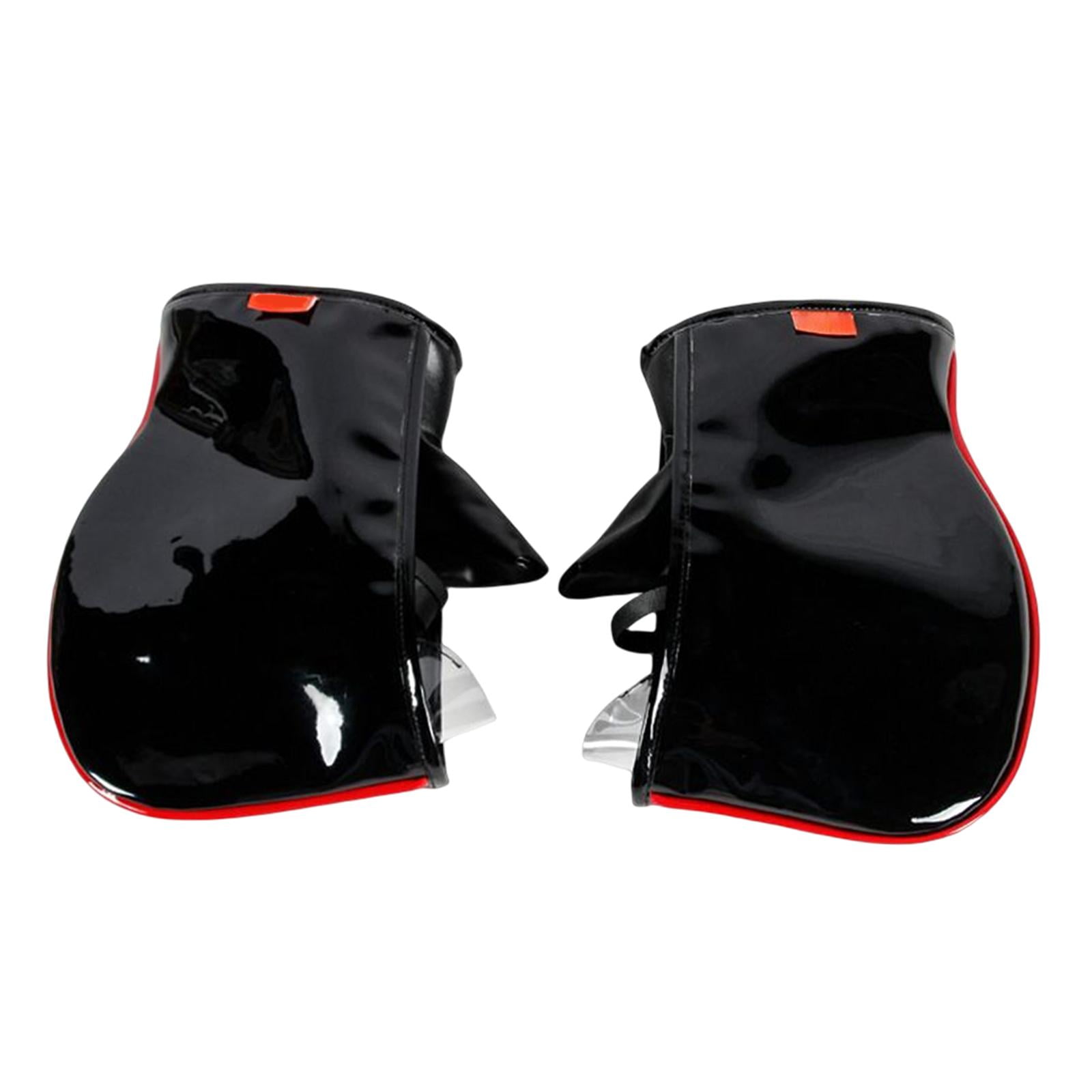Magideal - Guantes De Cuero Pu Para Manillar De Motocicleta, Impermeables, Para Manillar De Motocicleta, Cubierta De Mano, Calentadores De Manos Para
