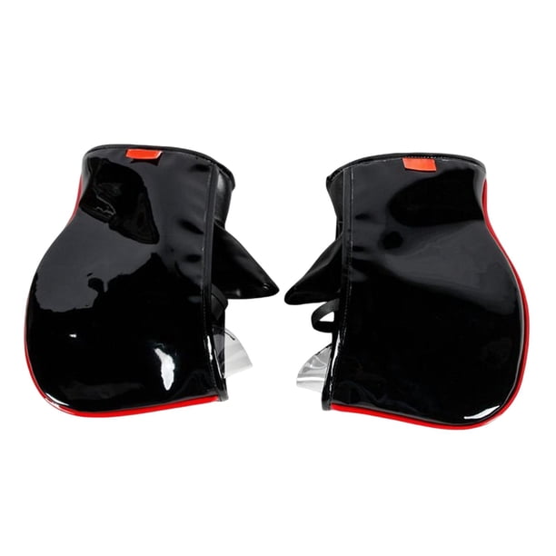 Guantes de cuero PU para manillar de motocicleta, impermeables, para manillar de motocicleta, cubierta de mano, calentadores de manos para