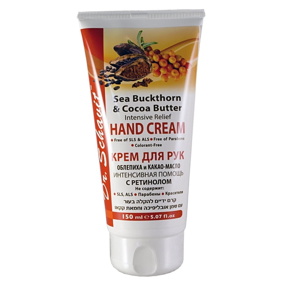 Crema de manos DR. SCHAVIT Espino amarillo y manteca de cacao 150 ml