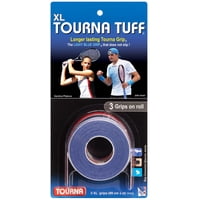 Tennis Grip Tourna Tuff, Paquete De 3 Unidades, Color Azul