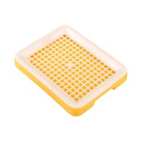 Magideal - Bandeja De Arena Para Baño De Conejitos, Bandeja Para Ir Al Baño De Conejitos, Caja De Inodoro Para Hámster Con Diseño De Ranura Lateral, Bandeja De