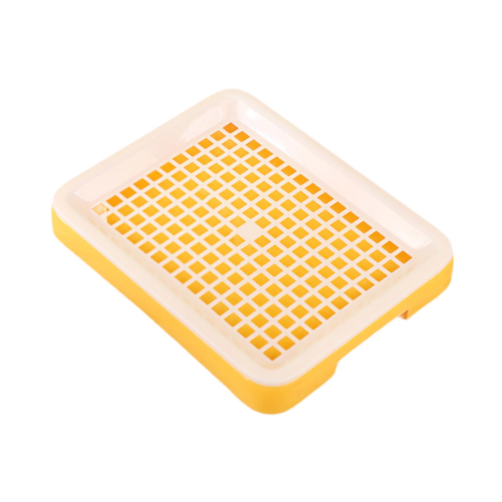 Magideal - Bandeja De Arena Para Baño De Conejitos, Bandeja Para Ir Al Baño De Conejitos, Caja De Inodoro Para Hámster Con Diseño De Ranura Lateral, Bandeja De