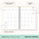 thumbnail image 4 of Agenda Blue Sky 15 cm x 22 cm Floral Menta 2026‑2027, 4 of 9