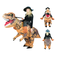 Genérica - Disfraz T-Rex Inflable Mas Sombrero