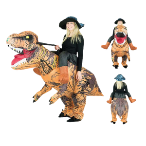Genérica - Disfraz T-Rex Inflable Mas Sombrero