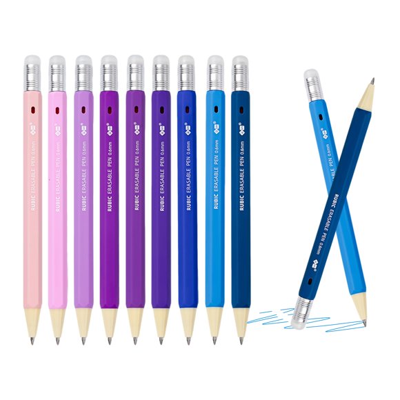 Bolígrafos de gel borrables ii gen RUBIC 0,6 mm Pack de 9 colores Ember Twilight