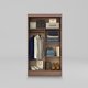 thumbnail image 4 of Clóset Caburgua 2 Puertas Corredera Walnut Marrón, 4 of 7