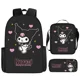 thumbnail image 1 of Sanrio Hello Kitty Kuromi 3PC-Set Primary and Middle School Cute Backpack Lunch Pencil Bag Large-capacity Sports Backpack, 1 of 3